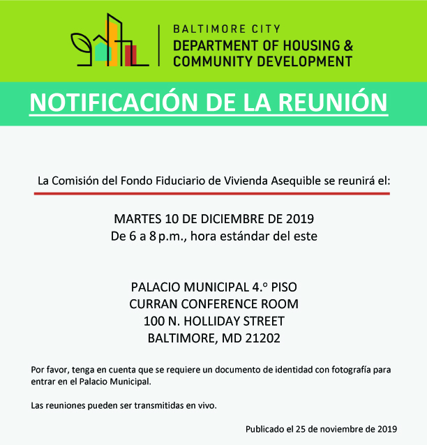 AHTF Commission Meeting-Spanish-December 2019